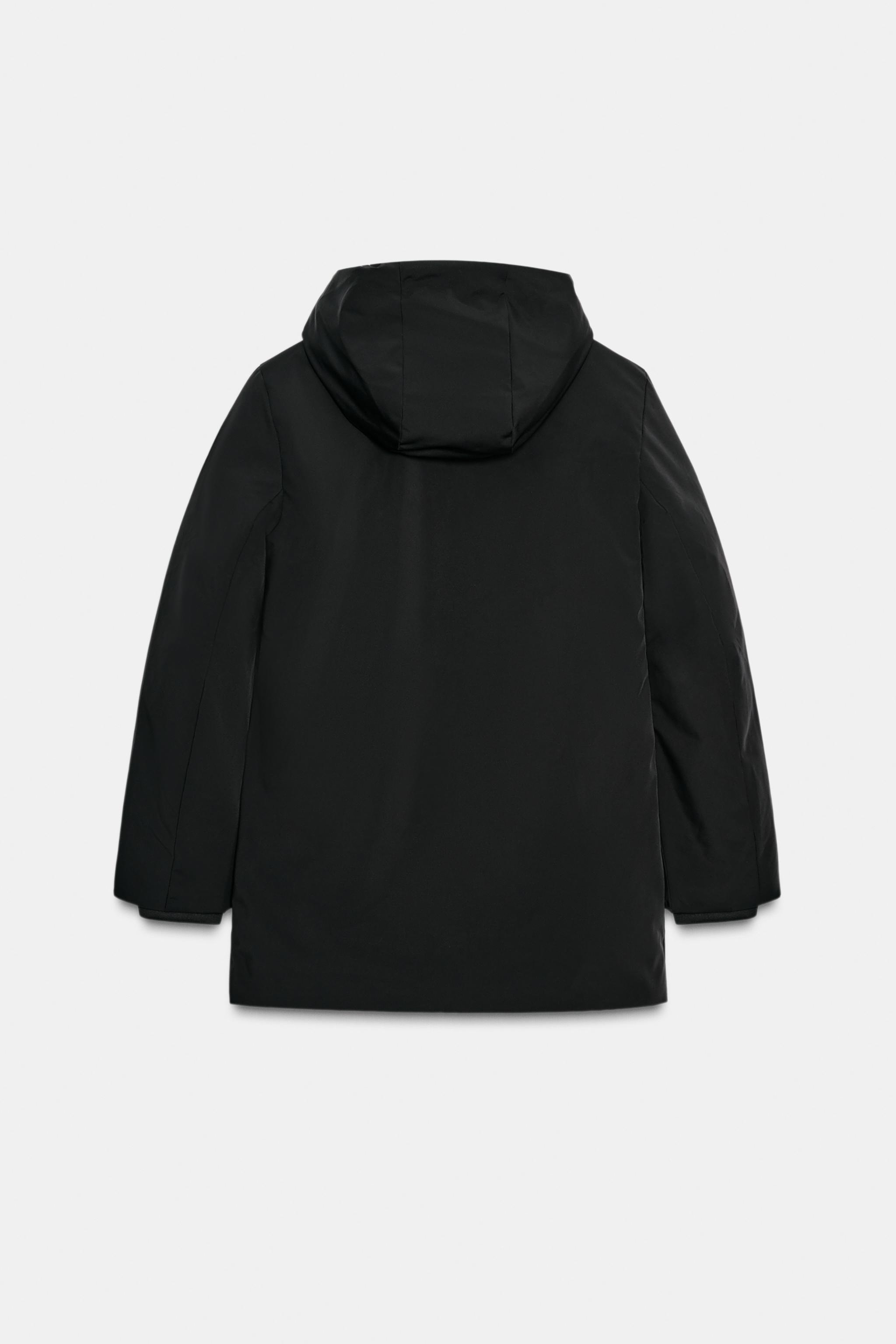 VESTE REMBOURRÉE À CAPUCHE DÉPERLANTE COUPE-VENT